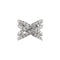 Bague 56 Bague croisée en or blanc 18 ct avec diamants 58 Facettes 40592