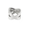Bague 56 Bague croisée en or blanc 18 ct avec diamants 58 Facettes 40592