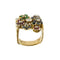 Bague 60 Bague à fleurs en or jaune 18k, rubis, saphirs, émeraudes et diamants 58 Facettes 35999