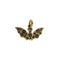 Pendentif Dodo - Pendentif chauve-souris Rainbow en or jaune 18k avec diamants noirs 58 Facettes 43291