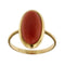 Bague Bague en or jaune 18 ct avec corail rouge 58 Facettes 42670