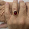 Bague Bague chevalière avec rubis synthétique 58 Facettes 34079