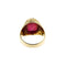 Bague Bague chevalière avec rubis synthétique 58 Facettes 34079