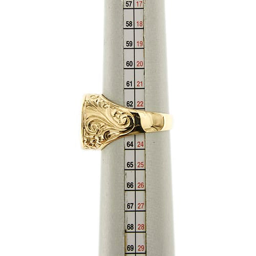 Bague Bague chevalière avec rubis synthétique 58 Facettes 34079
