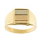 Bague Bague chevalière 3 ors en or jaune 18 kt 58 Facettes 38314