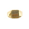 Bague Bague chevalière 3 ors en or jaune 18 kt 58 Facettes 38314