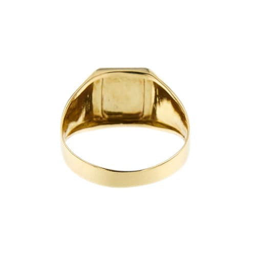 Bague Bague chevalière 3 ors en or jaune 18 kt 58 Facettes 38314