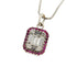 Collier Unoaerre - Collier en or blanc 18 kt avec rubis et diamants 58 Facettes 37037