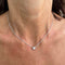 Collier Collier point lumineux en or blanc 18k avec diamant 0,30 ct 58 Facettes 40532