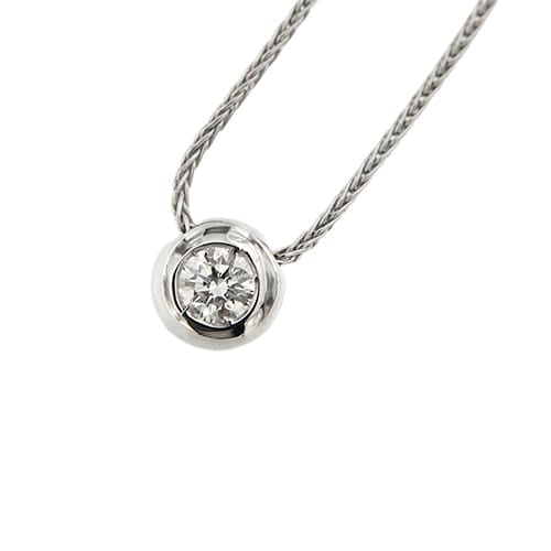 Collier Collier point lumineux en or blanc 18k avec diamant 0,30 ct 58 Facettes 40532