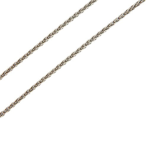 Collier Collier point lumineux en or blanc 18k avec diamant 0,30 ct 58 Facettes 40532