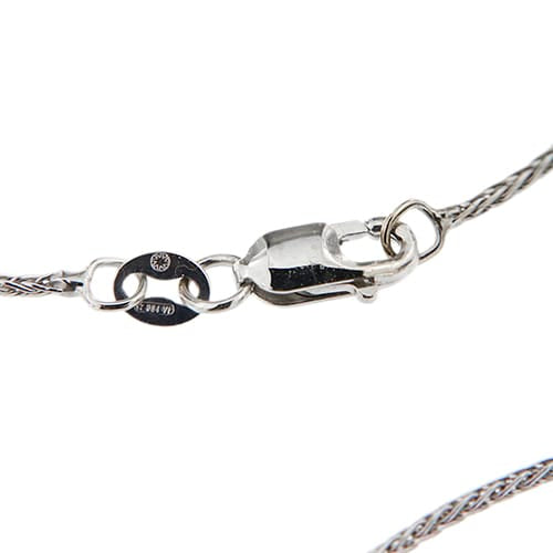 Collier Collier point lumineux en or blanc 18k avec diamant 0,30 ct 58 Facettes 40532