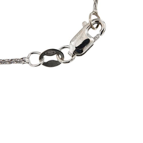 Collier Collier point lumineux en or blanc 18k avec diamant 0,30 ct 58 Facettes 40532