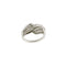 Bague Bague bandeau en or blanc 18 ct pavée de diamants 58 Facettes 40230