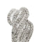 Bague Bague bandeau en or blanc 18 ct pavée de diamants 58 Facettes 40230