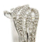 Bague Bague bandeau en or blanc 18 ct pavée de diamants 58 Facettes 40230