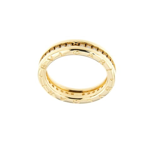 Bague 55 Bvlgari B.zero1 - Bague en or jaune 18k, diamants, 0,51 ct 58 Facettes 40371