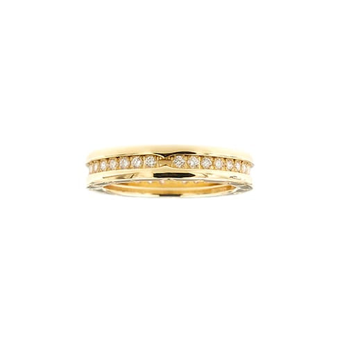 Bague 55 Bvlgari B.zero1 - Bague en or jaune 18k, diamants, 0,51 ct 58 Facettes 40371