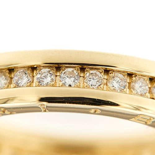 Bague 55 Bvlgari B.zero1 - Bague en or jaune 18k, diamants, 0,51 ct 58 Facettes 40371
