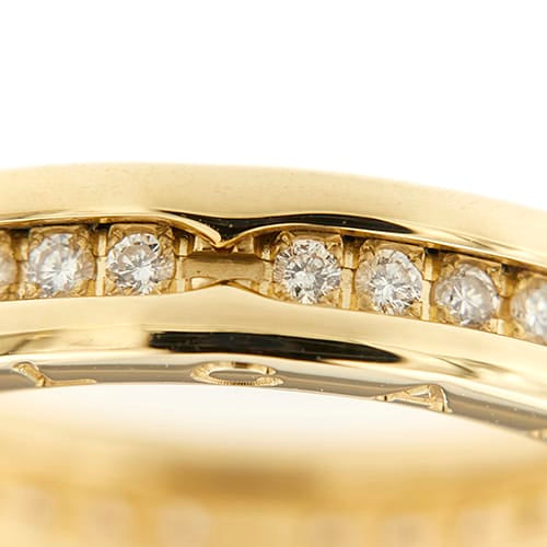 Bague 55 Bvlgari B.zero1 - Bague en or jaune 18k, diamants, 0,51 ct 58 Facettes 40371
