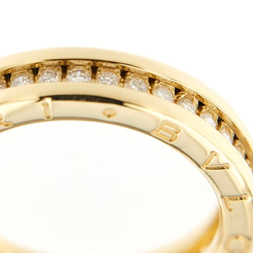 Bague 55 Bvlgari B.zero1 - Bague en or jaune 18k, diamants, 0,51 ct 58 Facettes 40371
