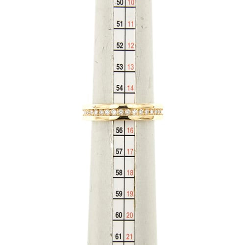 Bague 55 Bvlgari B.zero1 - Bague en or jaune 18k, diamants, 0,51 ct 58 Facettes 40371