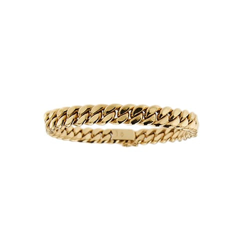 Bracelet Bracciale - Bracelet en or jaune 18 ct, maille gourmette bombée 58 Facettes 42660