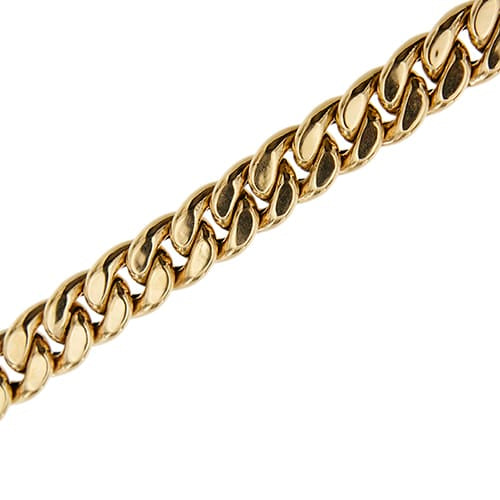 Bracelet Bracciale - Bracelet en or jaune 18 ct, maille gourmette bombée 58 Facettes 42660