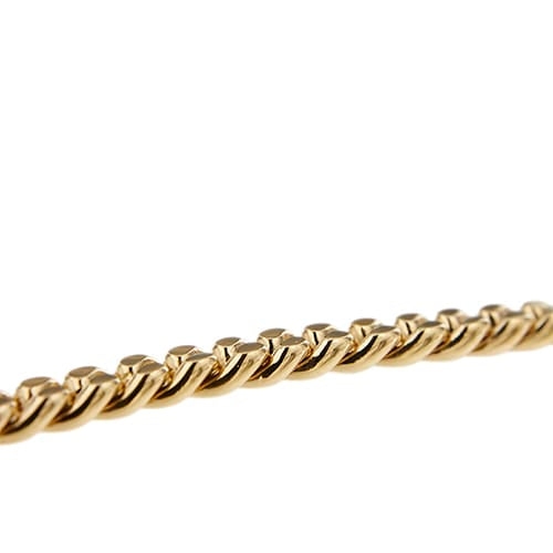 Bracelet Bracciale - Bracelet en or jaune 18 ct, maille gourmette bombée 58 Facettes 42660