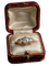 Bague 53 Bague trilogie de style victorien en or jaune 18 kt avec diamants 58 Facettes 589/26 R