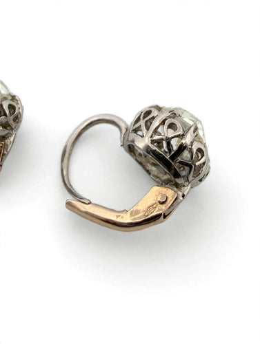 Boucles d'oreilles Boucles d’oreilles en platine avec diamants taille ancienne, environ 2,50 ct 58 Facettes 578/26 G