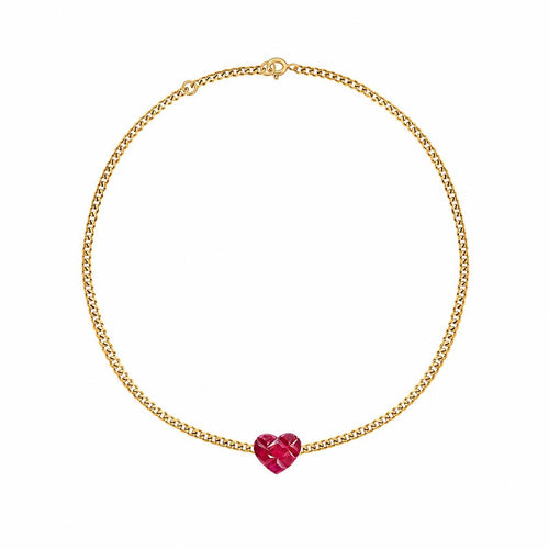 Bracelet Heart to Have - Bracelet en or 18k avec rubis 58 Facettes GBT1038YG_20261012