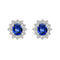 Boucles d'oreilles Boucles d’oreilles « Flocons de neige », pièce unique, en or blanc 18k, diamants et saphirs 58 Facettes GER1021WG_20261012