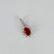 Pendentif Pendentif en or blanc 14k, rubis naturel et diamants 58 Facettes 2610002