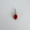 Pendentif Pendentif en or blanc 14k, rubis naturel et diamants 58 Facettes 2610002