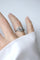 Bague 49 Bague dôme Art déco en or blanc et platine avec diamants 58 Facettes