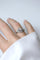Bague 49 Bague dôme Art déco en or blanc et platine avec diamants 58 Facettes