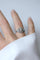 Bague 49 Bague dôme Art déco en or blanc et platine avec diamants 58 Facettes