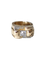 Bague 54 Bague Tank - Or jaune et platine, diamants, 0,50 ct 58 Facettes