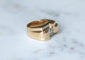 Bague 54 Bague Tank - diamants 0,50 ct en or et platine 58 Facettes