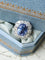 Bague 55 Bague Art déco en platine, saphir de Ceylan 12,20 ct et diamants 58 Facettes