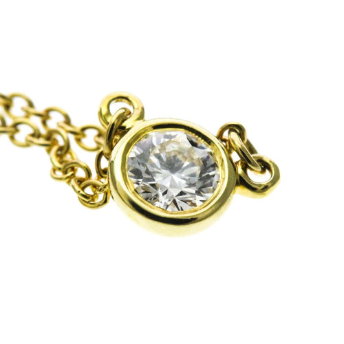 Pendentif Tiffany & Co. - Pendentif Elsa Peretti Diamonds By The Yard en or rose 18k, diamant poire 58 Facettes yxt2mgtfta