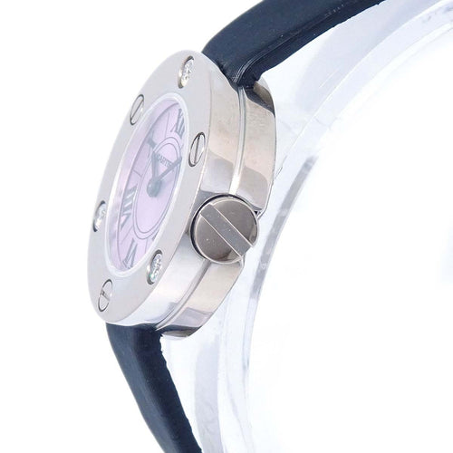 Montre Cartier - Montre Love 6 à quartz en or blanc et cuir, 6 diamants 58 Facettes vtuu6qm281