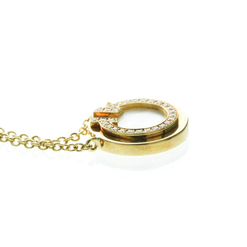Pendentif Tiffany & Co. - Pendentif T Circle en or jaune 18k avec diamant 58 Facettes wj0zipki39