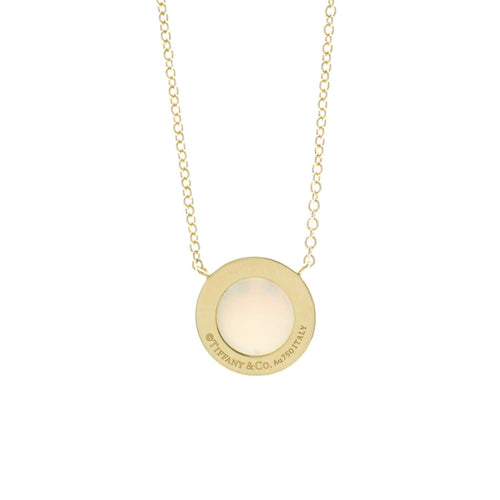 Pendentif Tiffany & Co. - Pendentif T Circle en or jaune 18k avec diamant 58 Facettes wj0zipki39