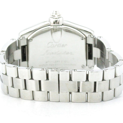Montre Cartier - Montre Roadster à quartz en acier inoxydable avec nacre 58 Facettes tmxnv9edab