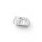 Bague 54 Bague Tank en or blanc 18k sertie de diamants 58 Facettes 467