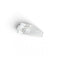 Bague 54 Bague Tank en or blanc 18k sertie de diamants 58 Facettes 467
