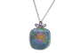 Collier Collier en or 18k et platine, opale 40 ct et saphirs 58 Facettes 27500-27206