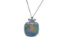 Collier Collier en or 18k et platine, opale 40 ct et saphirs 58 Facettes 27500-27206